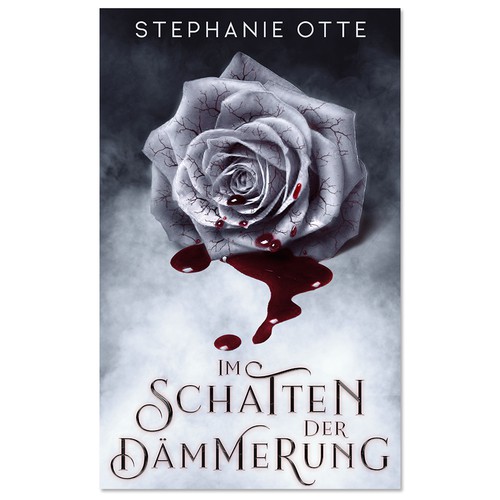 Vampire book cover with the title 'Book cover design'