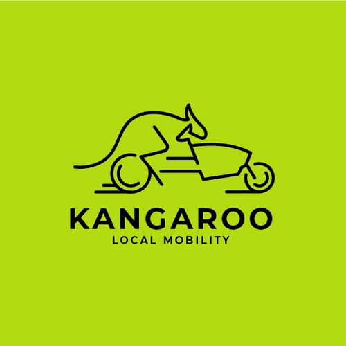 Bike brand with the title 'logo design for Kangaroo cargo bike'