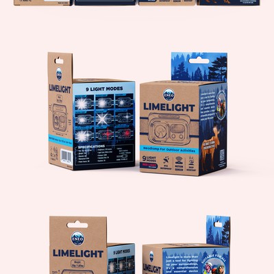 Packaging Design for a headlamp product