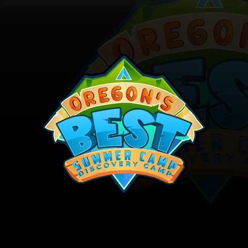 Summer camp design with the title 'Oregon's Best Summer Camp'