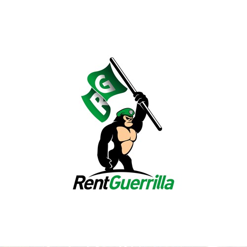 Revolution design with the title 'Gorilla Character Logo '