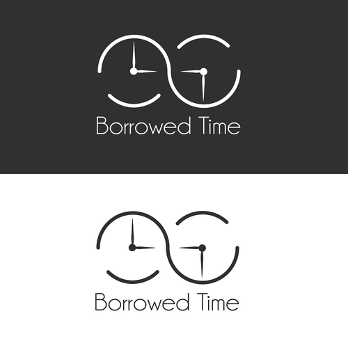 Stopwatch logo with the title 'Borrowed Time Logo'