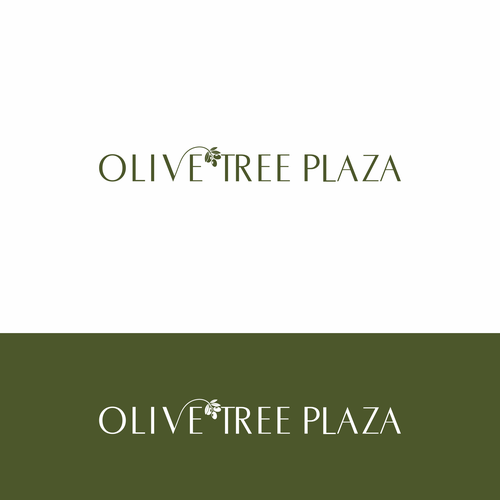 Shopping logo with the title 'Logo design for Olive Tree Plaza'