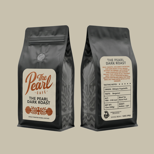 Packaging with the title 'Coffee Bag Label '