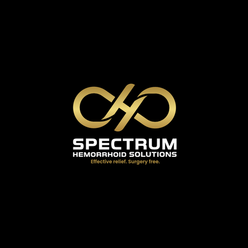 Infinite logo with the title 'Bold logo for Spectrum Hemorrhoid Solutions'