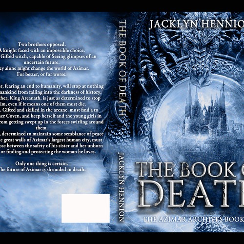 Dragon book cover with the title 'Fantasy book concept'