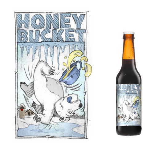 Beer brand with the title 'Beerlabel for alaska brewery'