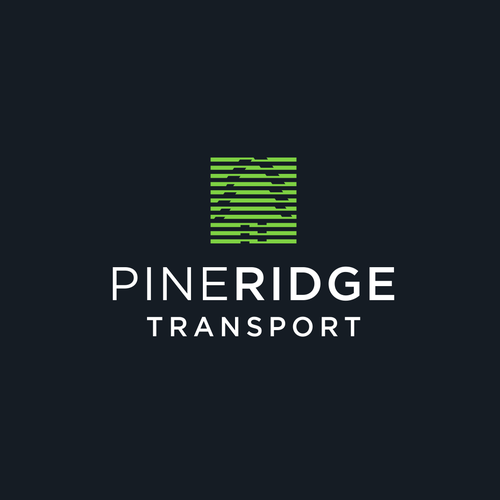 Evergreen logo with the title 'PineRidge Transport'