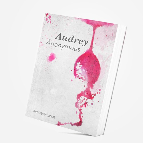 Watercolor book cover with the title 'Novel cover design'