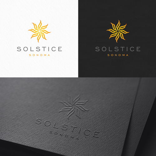 Beach logo with the title 'Solstice Sonoma, high end resort'