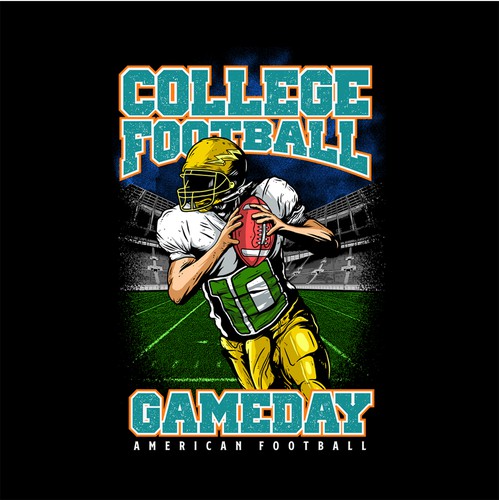 Football t-shirt with the title 'american football'