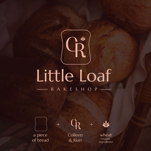 Bakery brand with the title 'Logo for Bakeshop'