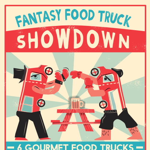 Advert design with the title 'Food Truck Event Advertisement'
