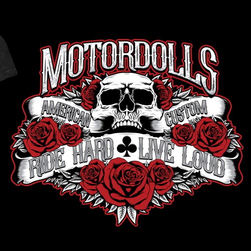 Automotive t-shirt with the title 'T shirt for bike club'