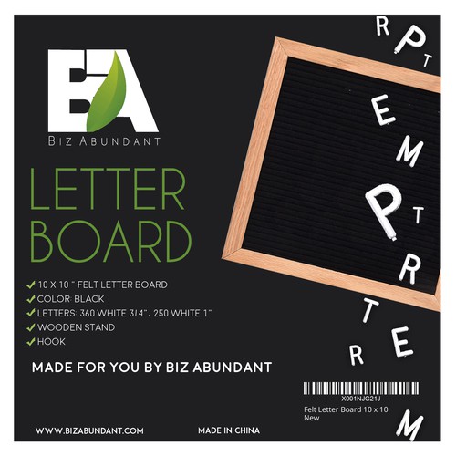 Board design with the title 'Board'