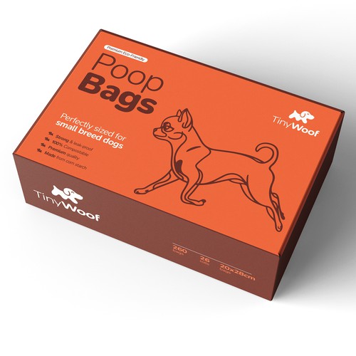 Dog packaging with the title 'Eco Packaging That Pops!'