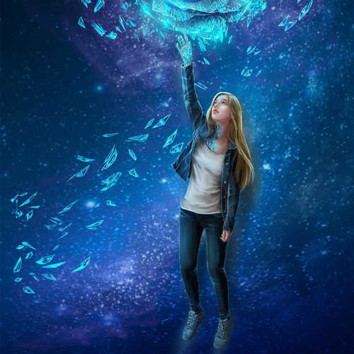 Girl book cover with the title 'book cover Rise'