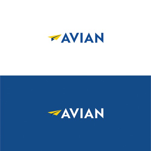 Airline design with the title 'Avian Logo #02'