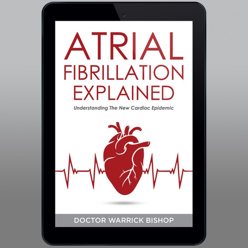 Medical book cover with the title 'Atrial Fibrillation Explained'