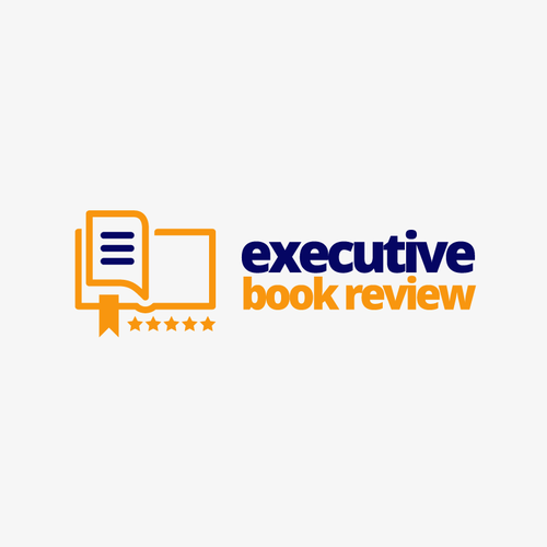 Review design with the title 'Book reviewer logo with a twist'