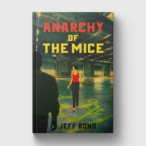 Action book cover with the title 'Adventure Novel cover design'