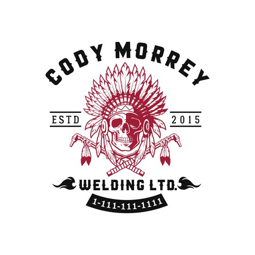 Welding design with the title 'Winner Cody Morrey Welding Ltd Logo Design'