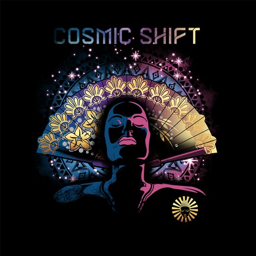 Space t-shirt with the title 'Cosmic Shift'