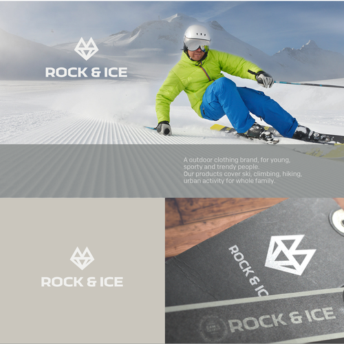 Ice logo with the title 'Create a logo for the outdoor clothing brand'