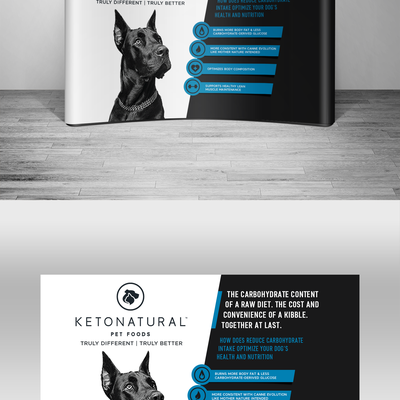 Bold Concept for Dog Food Backdrop