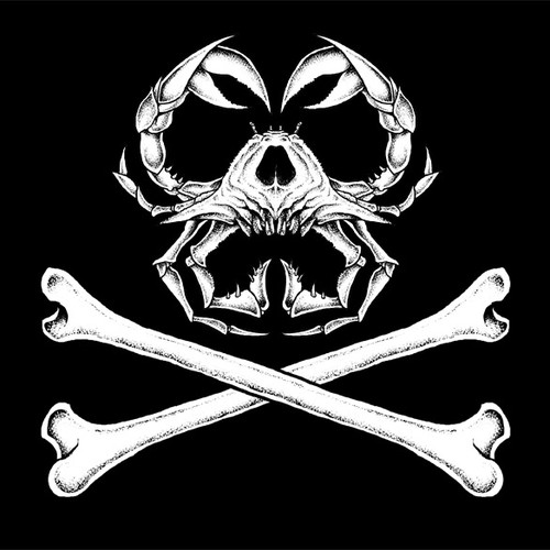 Creative t-shirt with the title '**GUARANTEED** Maryland Blue Crab Skull'