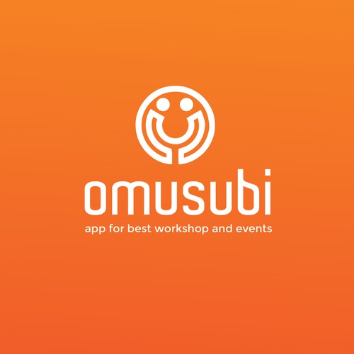 App logo with the title 'omusubi'