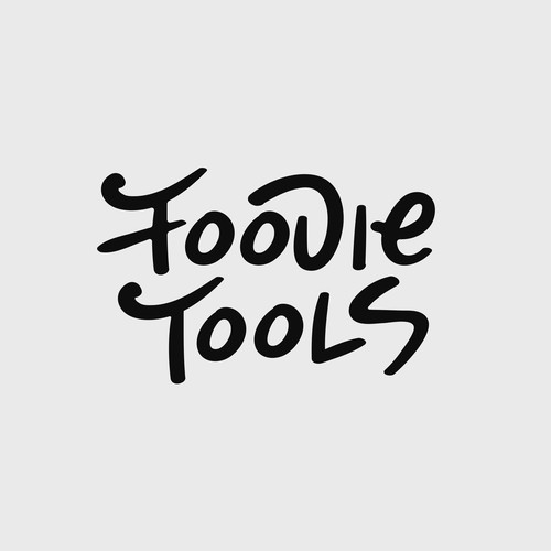 Textile design with the title 'Hand-drawn logo design for Foodie Tools'