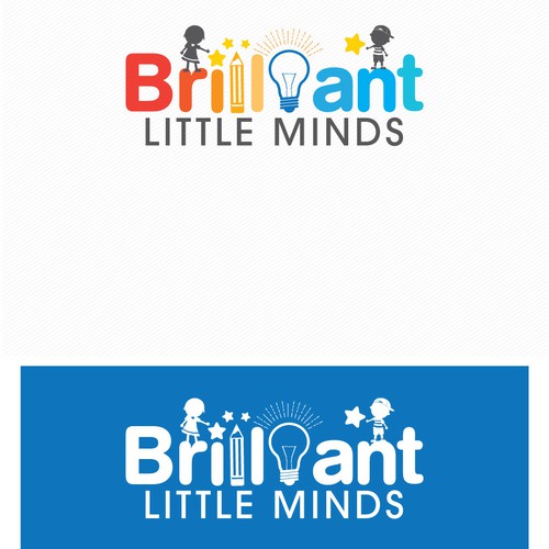 Childcare logo with the title 'Brilliant Little Minds'