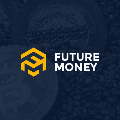Money design with the title 'Blockchain community logo'