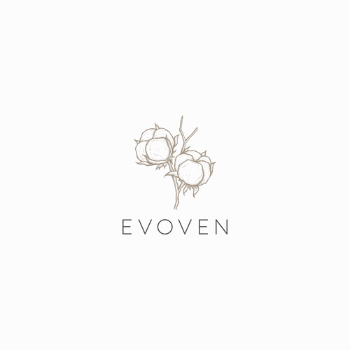Home furnishing logo with the title 'Evoven'