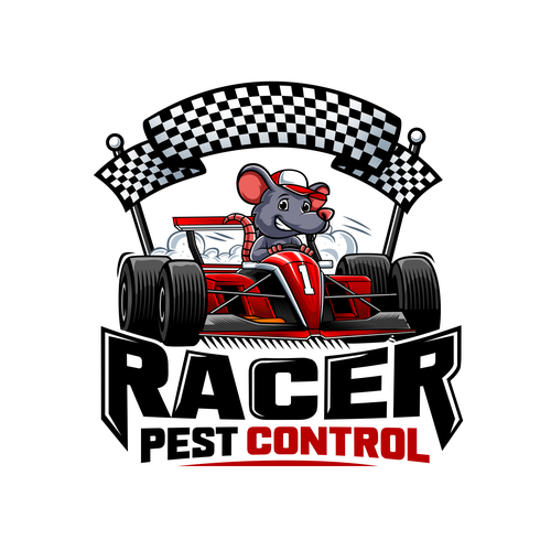 Pen tool logo with the title 'RACER PEST CONTROL'