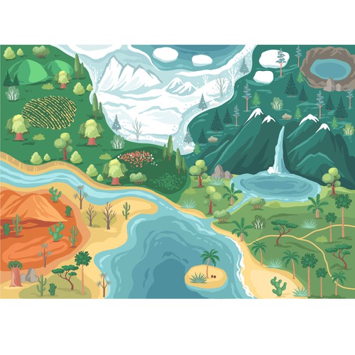 IPad design with the title 'Design for kids play mat'