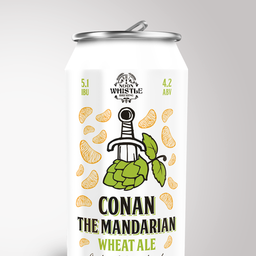 Craft label with the title 'The fun illustration for craft beer'