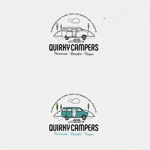 Handmade design with the title 'logo for campers'