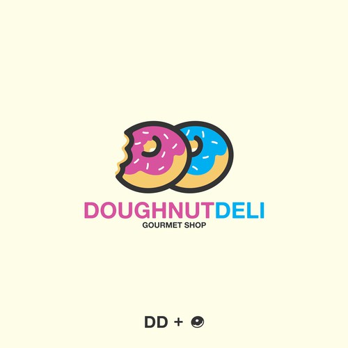 Donut  logo with the title 'DoughnutDeli'