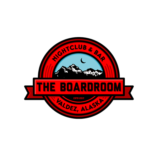 Nightclub logo with the title 'bold vintage badge logo concept for bar'