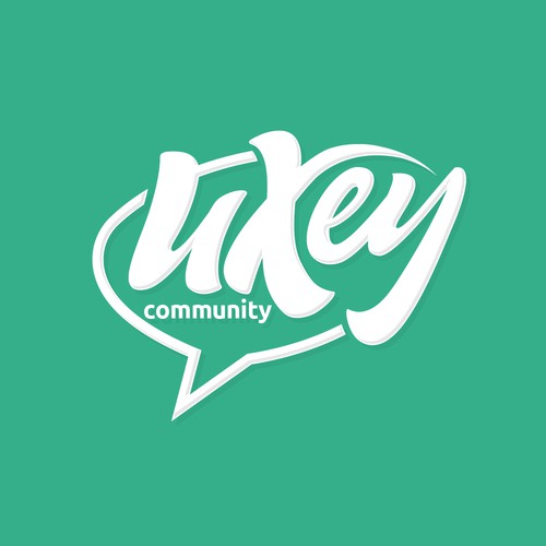 Speech bubble logo with the title 'UXey'