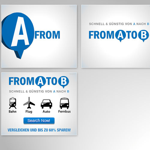 GIF design with the title 'From A to B animated flash banners'