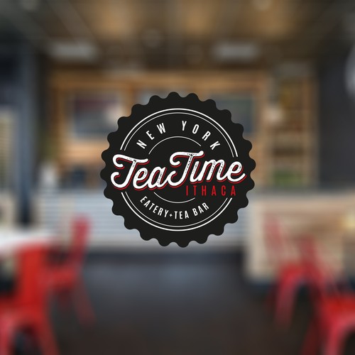 Gastronomy logo with the title 'Teatime '