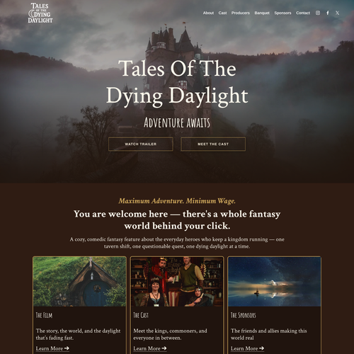 Design with the title 'Tales of the Dying Daylight Design'