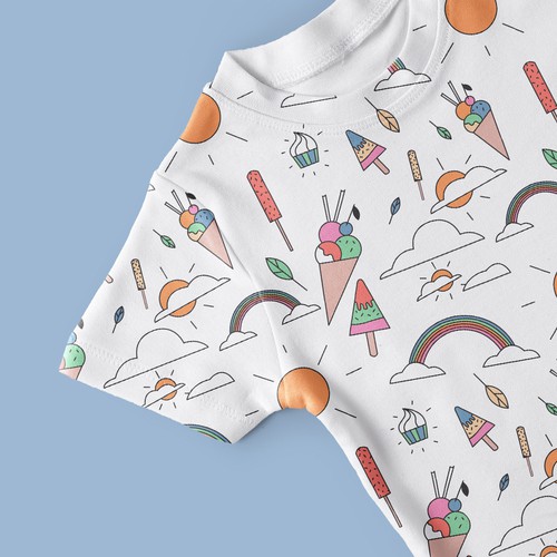 Ice cream design with the title 'Pattern'