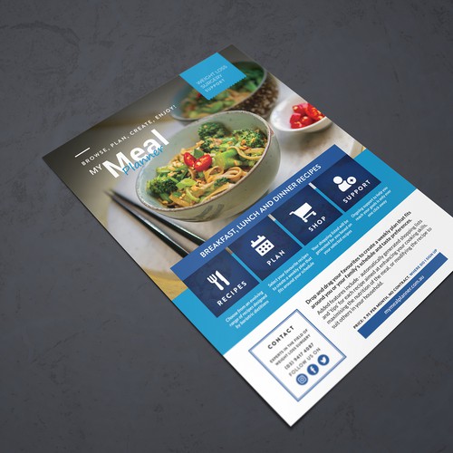 Diet design with the title 'My Meal Planner Online tool'
