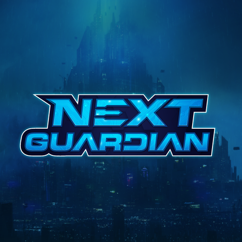 Science logo with the title 'Next Guardian Typemark Logo'
