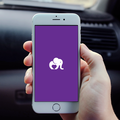 Safety brand with the title 'Logo Concept for purple safety'