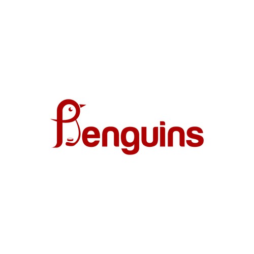 Penguin logo with the title 'Logo Design'